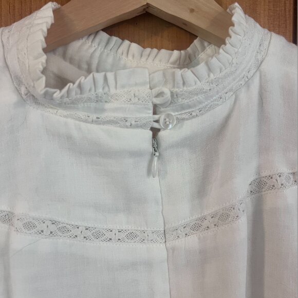 Meadows white long sleeved blouse Size US12 - Picture 5 of 7